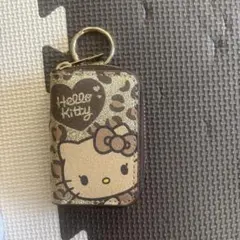 Hello Kitty キーケース ヒョウ柄 ラメ