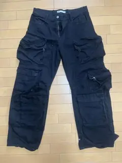 ZARA カーゴパンツ ブラック マルチポケットEUR42のサムネイル