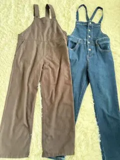 【サロペット】2点セット⭐︎グローバルワーク・GU サイズ140 おしゃれ✨