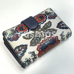 ⚠️状態要確認！ coach コーチ 財布 二つ折り ミディアム　ウォレット　花のサムネイル