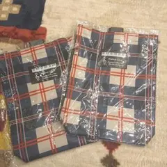 上履き入れ チェック 2個セット！ 入園・入学 上履き袋 値下げしました