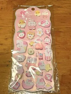 おしりぷにぷにシール3D マシュマロ ふわふわもちもちもっちりステッカーシール帳