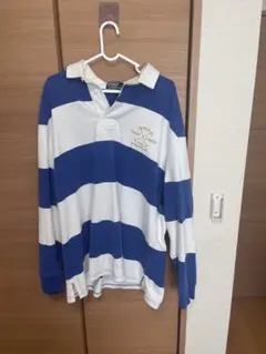 Polo by Ralph Lauren ラガーシャツ 青白ストライプ