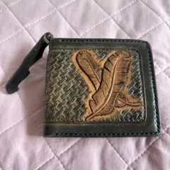 【最終価格】ヌメ革 二つ折財布 レザークラフト 本革