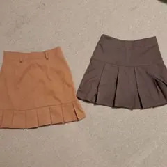 SHEIN プリーツ ミニスカート インパン付 韓国ファッション