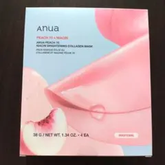アヌア Anua 桃 70 ナイアシン コラーゲンマスク 4枚入　パック
