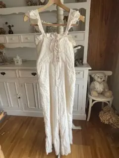 NICE CLAUP サロペットfreesize アイボリー