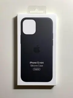 【新品】純正 iPhone 12 mini シリコンケース・ブラック①