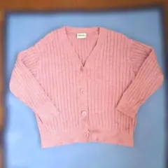 Gelato Pique リブ編みカーディガン ピンク　フリーサイズ　大幅値下げ