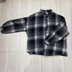 Ada. チェックシャツ 長袖 グレーのサムネイル