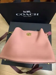 コーチ ショルダーバッグ ウィロウ ペブルドレザー 2way