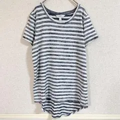 マーケットアンドスプルース カットソー クルーネック 半袖 ボーダー M