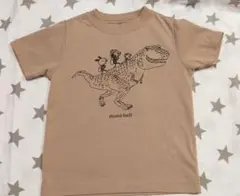 mont-bell Tシャツ 恐竜プリント モカベージュ100cmのサムネイル
