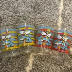 ハローキティ ガラスコップ 4個セット
