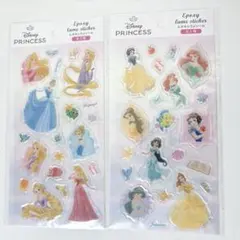Disney プリンセス　エポキシラメシール　2点セット セリア