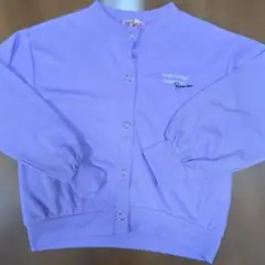 キッズ女の子☆ラベンダー ボタン付きカーディガン 150