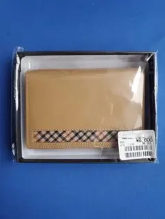 新品　DAKS ダックス チェック柄 カードケース 名刺入れ　 ベージュのサムネイル