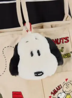 peanutsコラボ スヌーピー小物入れ モコモコふわふわSNOOPY