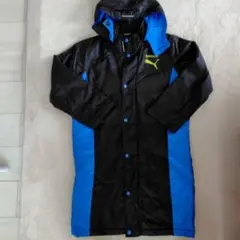PUMA TORSCHUTZ キッズベンチコート 黒/青140サイズ