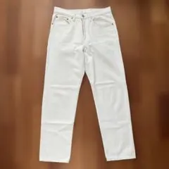 無印良品　メンズ　レギュラーフィットデニムパンツ　生成