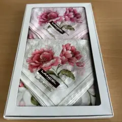 LANCEL 花柄ハンカチ 2枚セット