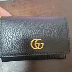 美品】GUCCI ドリアン GG シボ革 カードケース 近代 ブラック - メルカリ
