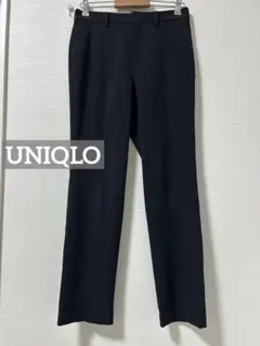 k0512 UNIQLO スマートスリムストレートパンツ ブラック