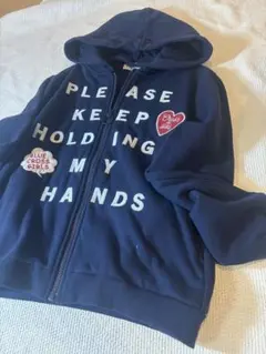 BLUECROSSブルークロス フード付き紺パーカー160cm男子兼用