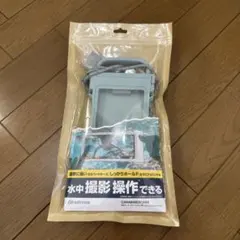 RHYTHM 防水スマホケース カラビナ付き ブルー