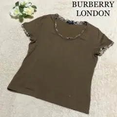バーバリーロンドン　トップス　Tシャツ  ノバチェック　ロゴ