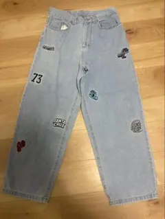 SANTA CRUZ 刺繍パッチ デニムパンツ 73