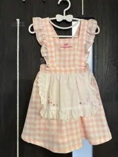 メゾピアノ　エプロンワンピース