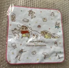 クレヨンしんちゃん シナモロール ハンドタオル 臼井儀人 双葉社 サンリオ