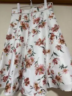 Apuweiser-riche フラワープリント フレアスカート サイズ2