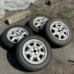ヨコハマ アイスガード G075 15インチ タイヤセット三菱純正アルミ