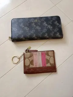 COACH　コーチ　ホースアンドキャリッジ長財布　コインケース　2点セット