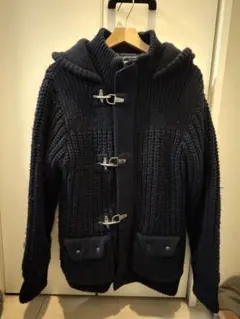 GREEN LABEL RELAXING フード付きダッフルコート L ネイビー