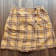 即購入OK! UNIQLO ユニクロ　チェック　キュロット　スカート 150