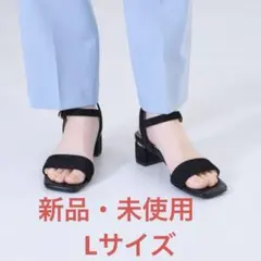 【新品】ORiental TRaffic メタリックラインスクエアトゥサンダルのサムネイル