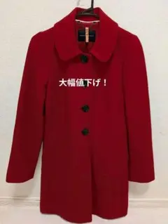 BANANA REPUBLIC 赤 ウール ピーコート美品！！完売品！！