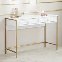 送料込み★幅98 コンソールデスク ゴールド脚 LOWYA