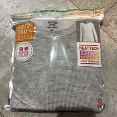 ワッフルクルーネックT(長袖ヒートテック、コットン(エクストラウォーム150