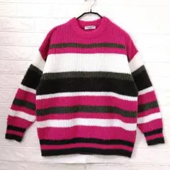 Rodeo crowns レトロ マルチボーダー ニットFREE