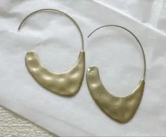 ゴールドフープピアス 約6.5cm