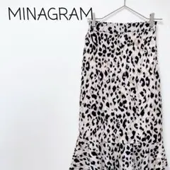 セール♪【美品】レオパード スカート フレア 総柄 きれいめ ロング 秋