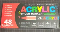 48色 ACRYLIC ブラシマーカーペン アクリルマーカーのサムネイル