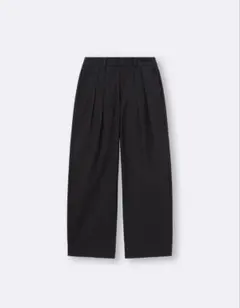 新品 GU チノバレルレッグタックパンツ M 黒