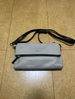 【美品】Kate Spade ケイトスペード ショルダーバッグ グレー