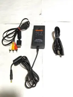 PS2 純正品　薄型用 ACアダプター、電源コード、AVケーブル
