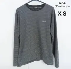 ☆ A.P.C. アーペーセー ボーダー 刺繍 長袖 TシャツXS